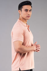 MINIMAL BUZZ CLASSIC POLO T-SHIRTS - PEACH (D)